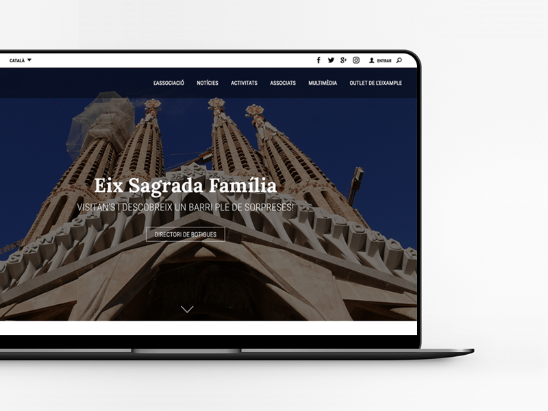 L'Eix Comercial Sagrada Famlia estrena web  